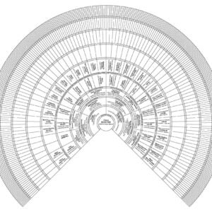 Eventail généalogique format A1+ 080 gr (90 x 60)